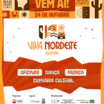 Cartaz do Festival Viva Nordeste, marcado para 24 de outubro em Luís Eduardo Magalhães
