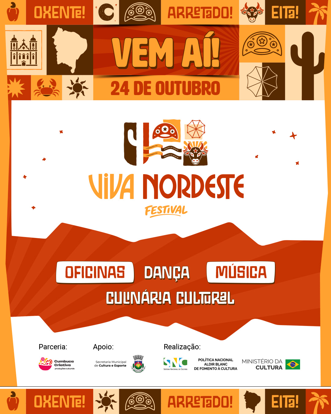 Festival Viva Nordeste terá entrada gratuita neste sábado em LEM